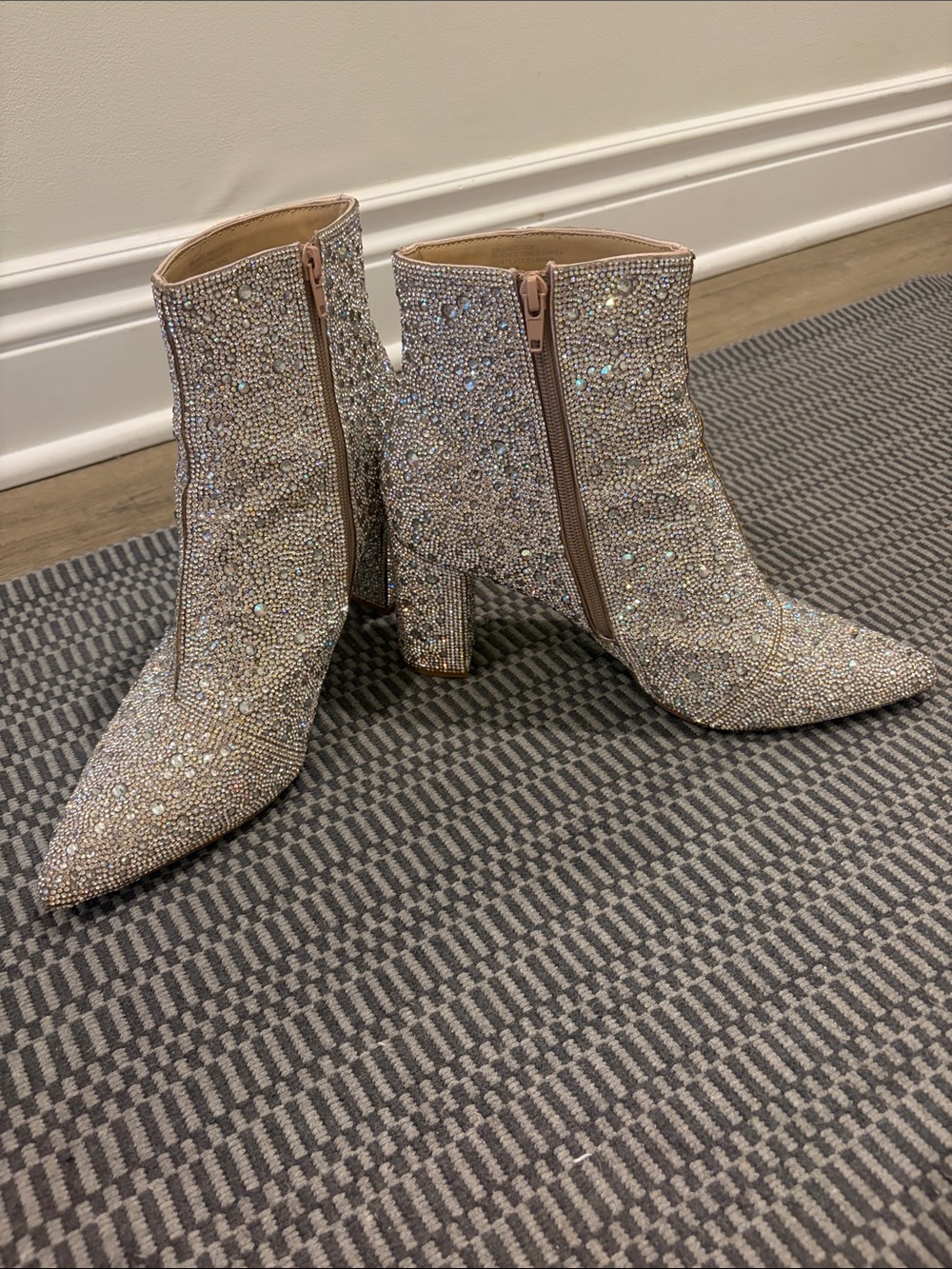 Betsey Johnson Cady Rhinestone Embellished Boots - Picture 5 of 6